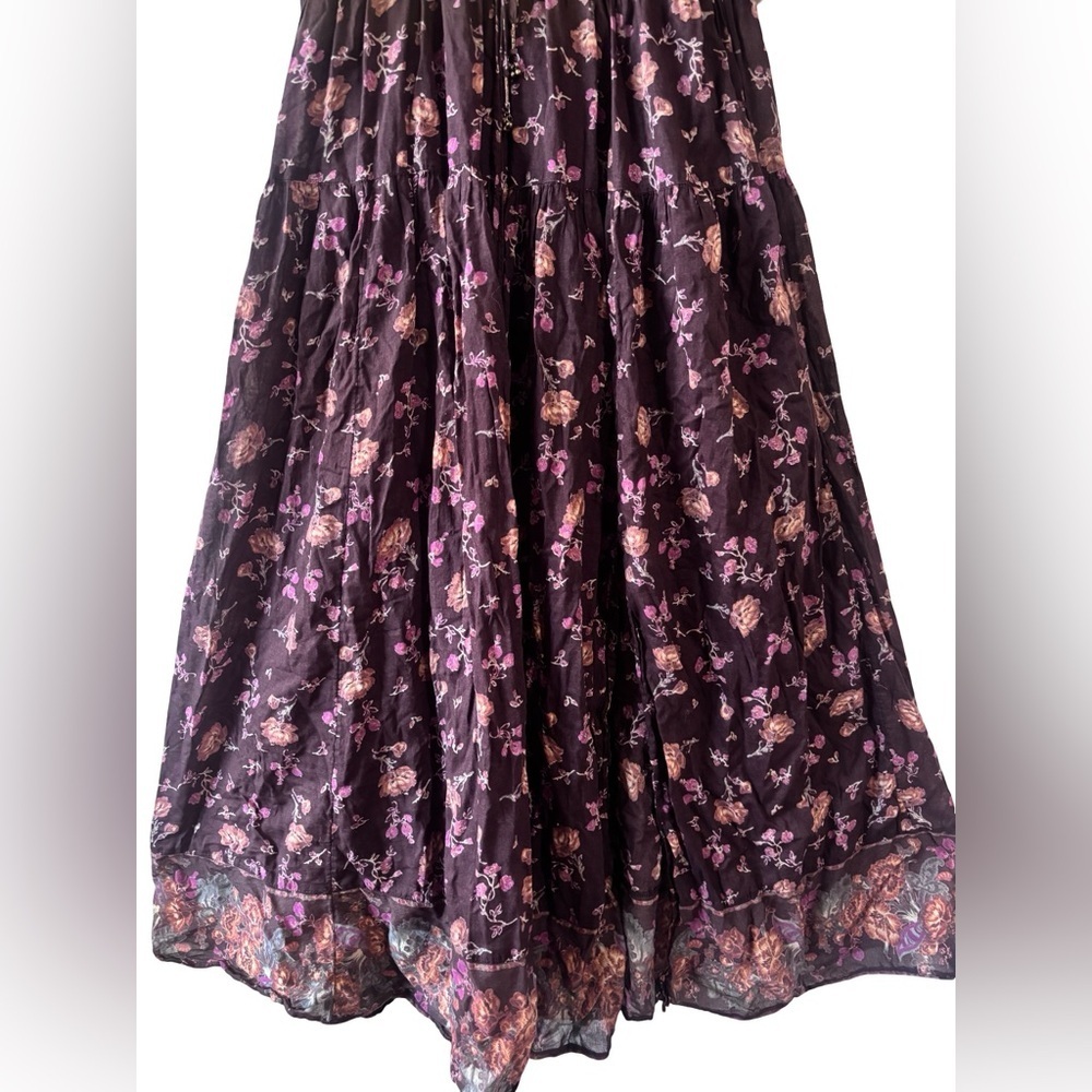 Free People Lysette Floral Maxi Dress Sz M - Picture 3 of 6
